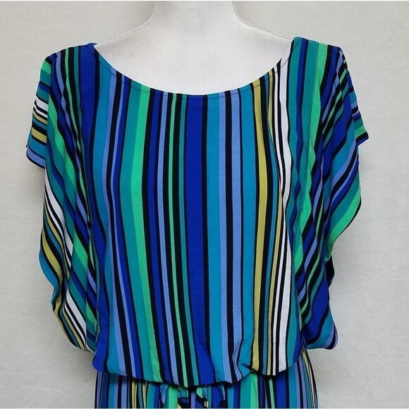 VINTAGE 90s Olivia Matthews Psychedelic Dress - Picture 7 of 16